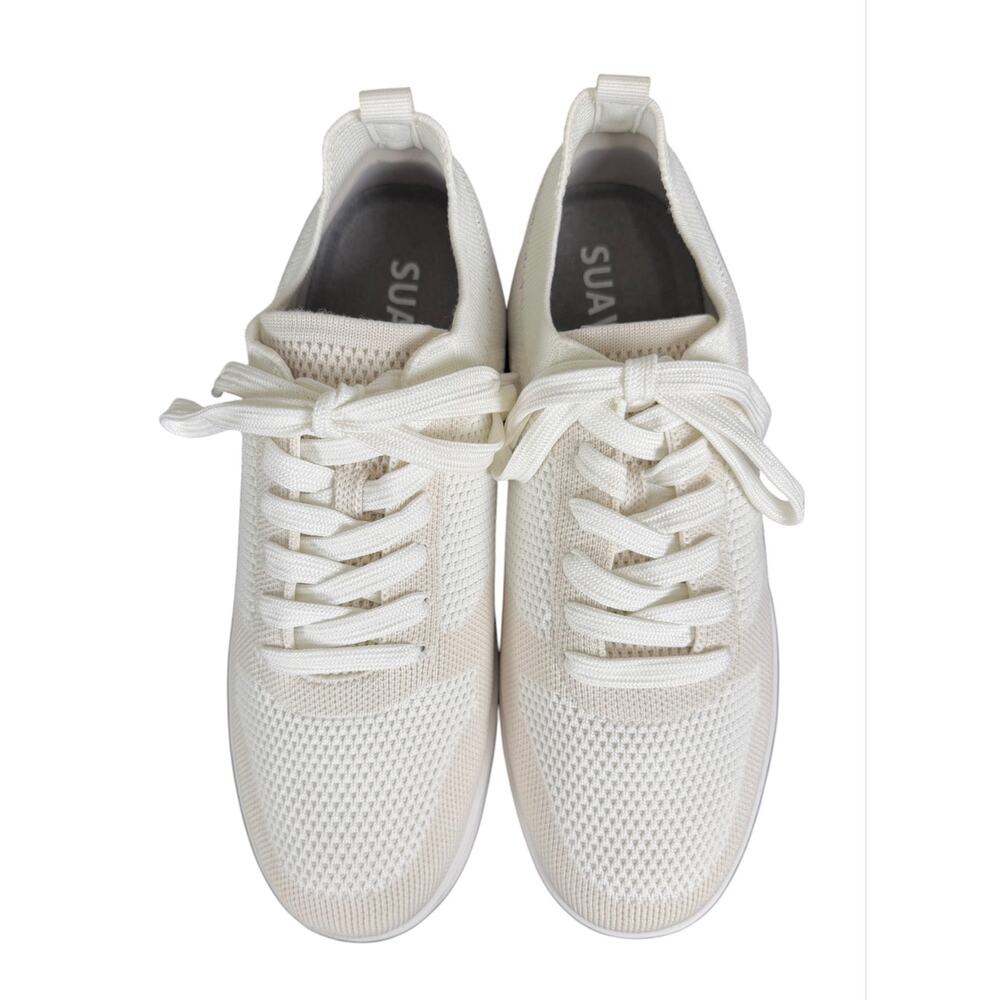 Suavs The 247 Sneaker White Colorblock Women’s 9.5 Casual Comfort Lace-Up Knit - Picture 8 of 12